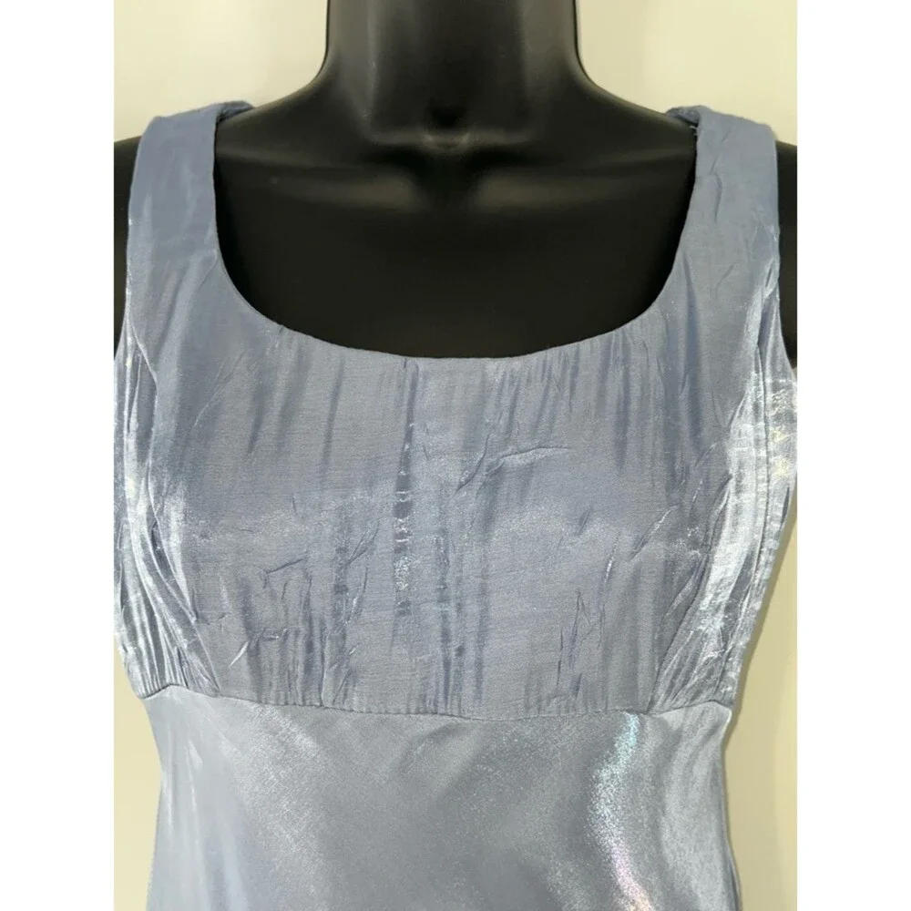 Alex Evenings Light Periwinkle Blue Maxi A Line Empire Waist Dress-Size 6P